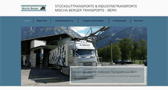 Desktop Screenshot of berger-trans.ch