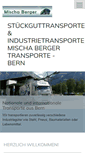 Mobile Screenshot of berger-trans.ch